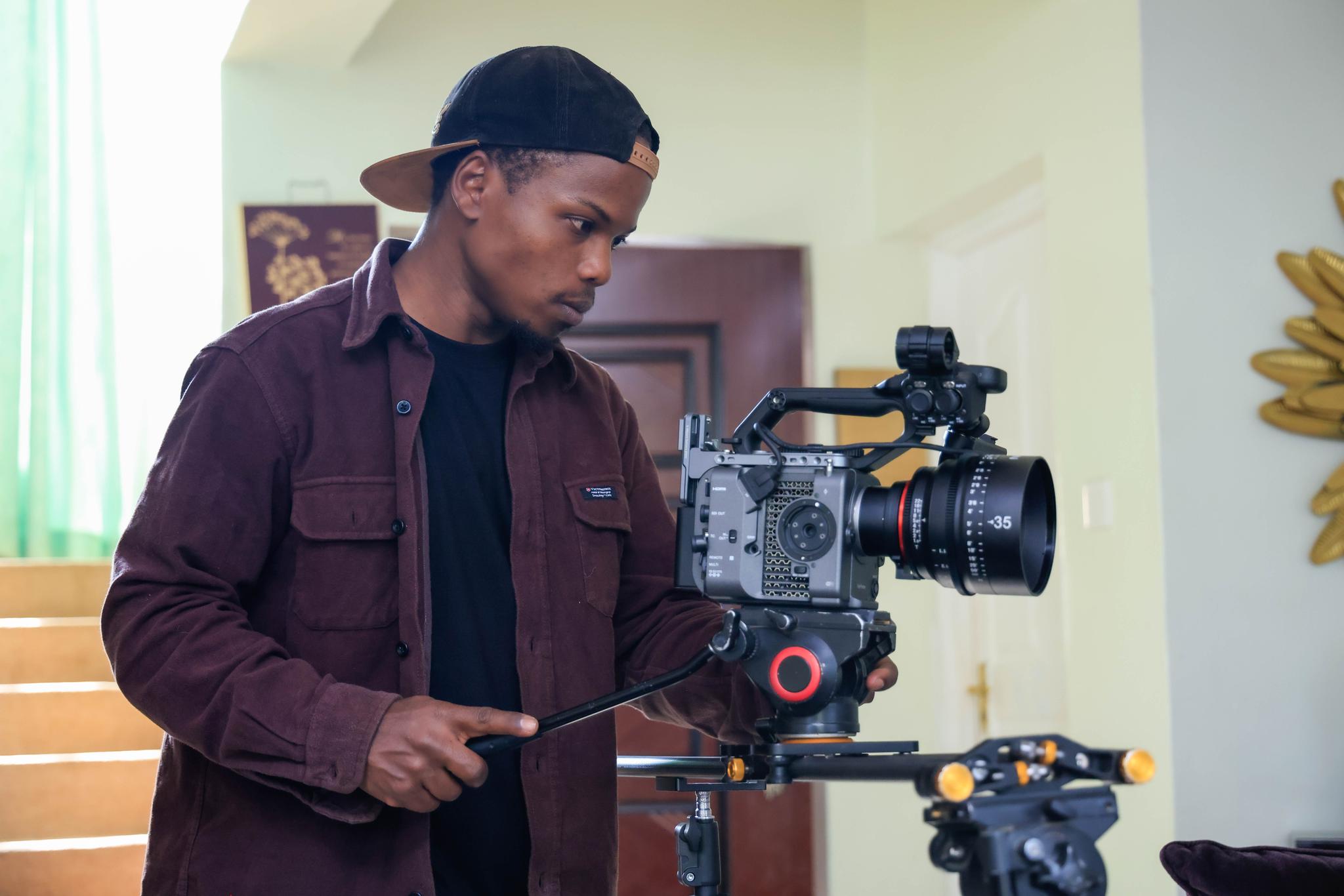 ADMI Student Setting Up Sony FX6 — Close-Up